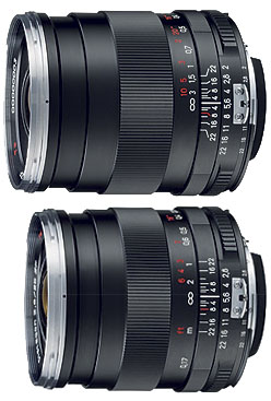 Zeiss Distagon T* 2/35 ZF and Distagon T* 2,8/25 ZF